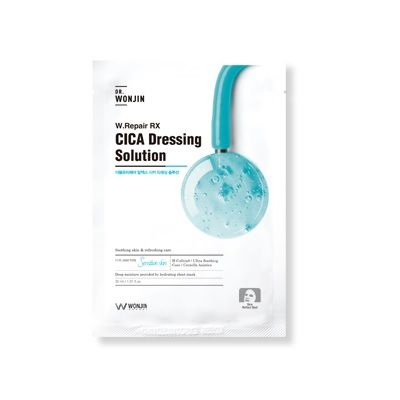 Успокаивающая тканевая маска с центеллой Dr.Wonjin W.Therapy CICA Dressing Solution Mask