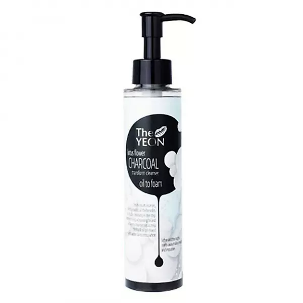 Очищающее масло 2-в-1 с древесным углём The Yeon Lotus Flower Charcoal Transform Cleanser